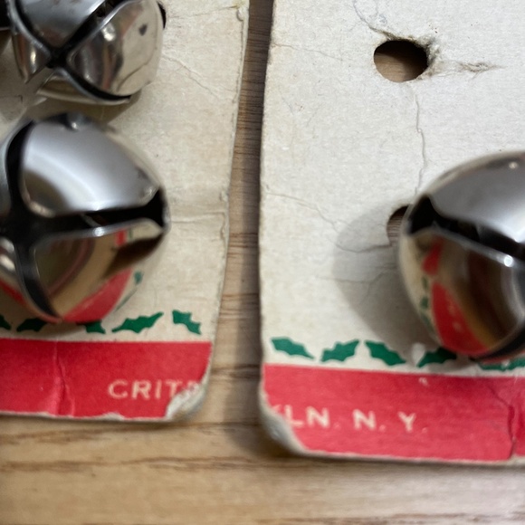 Vintage Critrion Jingle Bells On Original Card Made In USA 10 Christmas Bell - Picture 4 of 6